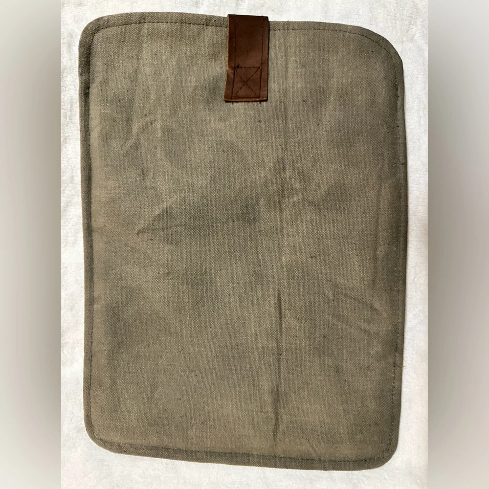 Handmade Tablet Sleeve; Inspired by Myra Bag; New; Never Used; Upcycled Canvas